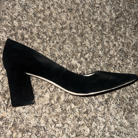 Black Mark Fisher pointed toe block heel size 11 - Picture 5 of 12